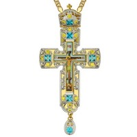 Крест латунный с цепью 2.10.0152ЛФ-21ЛП