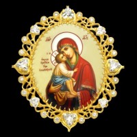 Накладка на митру латунная в позолоте аг-2.7.0133ЛПБ