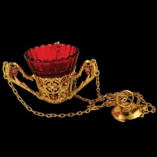 Лампада латунная в позолоте аг-2.7.0381ЛП