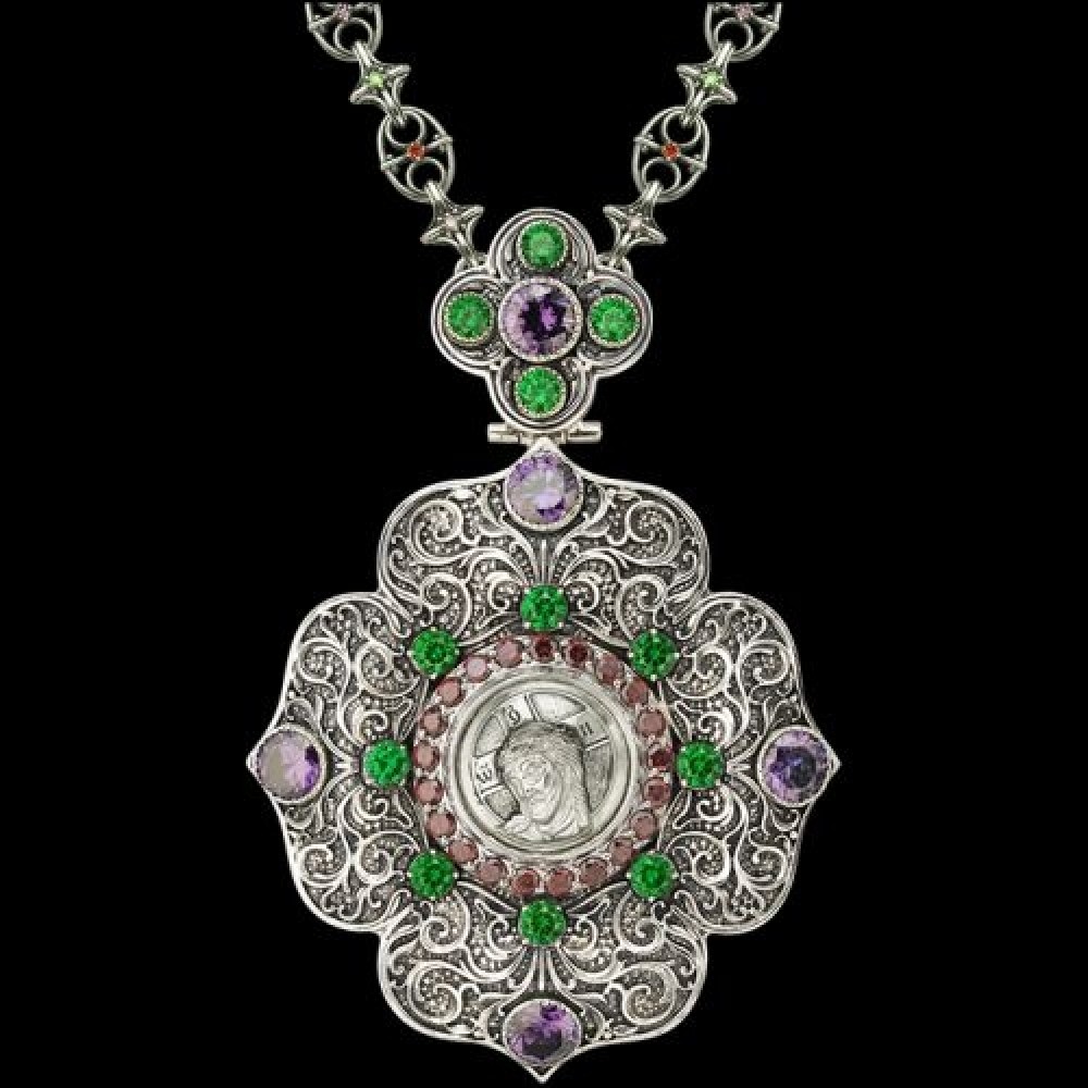 Панагия серебряная аг-2.7.060144