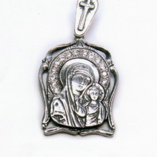 Серебряная ладанка Божия Матерь ст-20