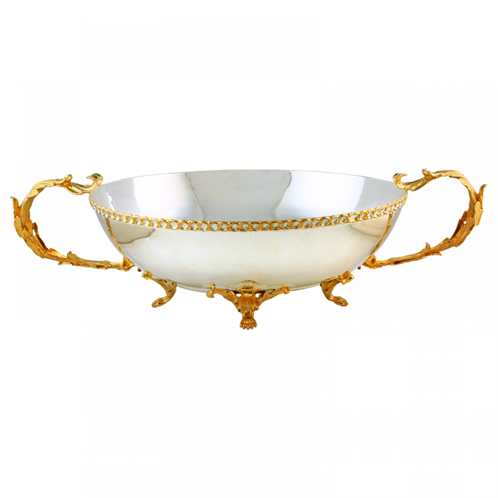 Серебряная ваза для фруктов АГ-2.8.0113