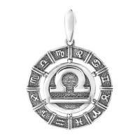 Серебряный подвес "Весы" ЮМ-3089-7