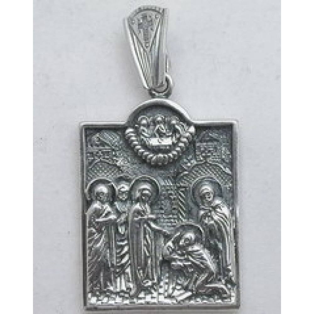 Срібна ладанка Явище Пресвятої Богородиці 83 бр-3100269