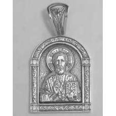 Серебряная ладанка  Святой Николай Чудотворец  36 бр-3110057