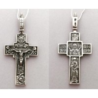 Срібний хрестик 34 бр-3100110