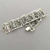 Серебряный браслет 925 пробы "Луксор" БР-5100142