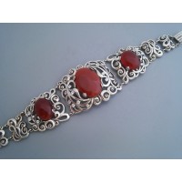 Серебряный браслет с сердоликом Аэлла бр-5160030