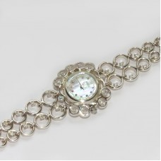 Серебряные часы на браслете бр-10030