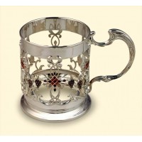 Срібний підстаканник Виноградна лоза АГ-280119