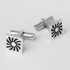 Срібний запонки ЮМ-8046