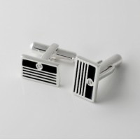 Серебряные запонки ЮМ-8272