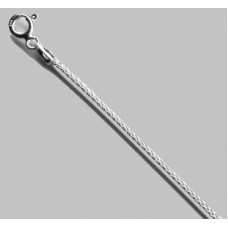 Срібний ланцюжок Колосок 50см 08050