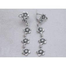 Срібні сережки Календула бр-1110833