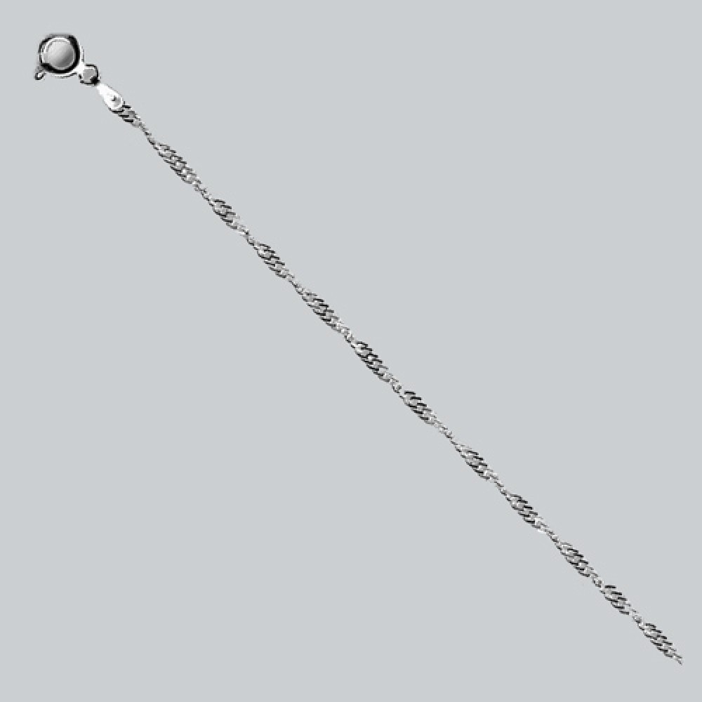 Серебряная цепь Сингапур 55см 2703555