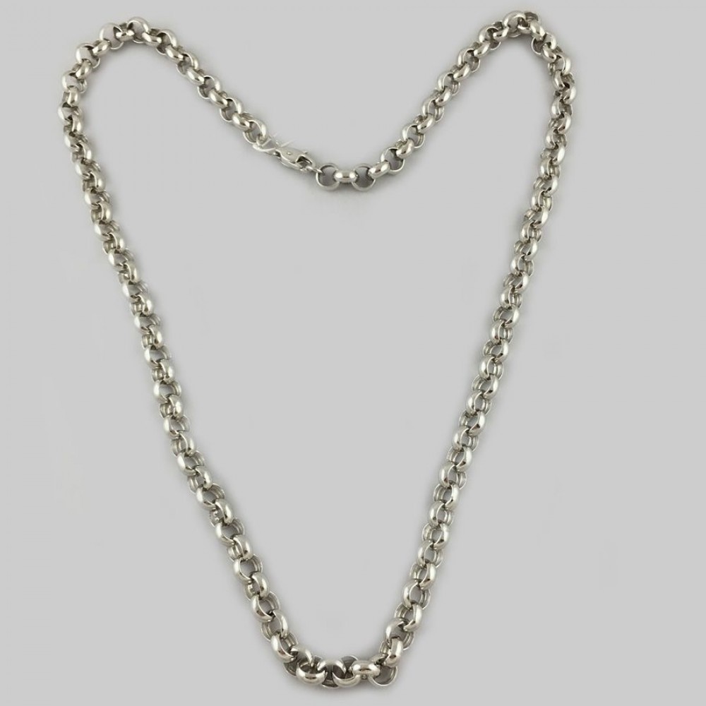 Серебряная цепочка покріта родием Ролло БР-0003341