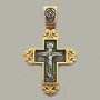 Срібний хрест із частковою позолотою і чорнінням ЛЗ-34027