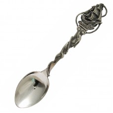 Серебряная ложка с корабликом Парус бр-20