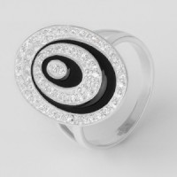 Срібна каблучка "Андромеда" с цирконієм ЮМ-1663