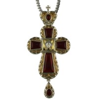 Крест наперсный №21 "Спас нерукотворный"серебряный 2.10.0021