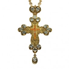 Крест наперсный серебряный с цепью 2.10.0079П-244П