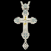 Крест наперсный латунный с цепью 2.10.0104Л1Л