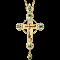 Крест латунный в позолоте с цепью 2.10.0124ЛП-21ЛП
