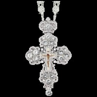 Крест наперсный латунный с принтом 2.10.0126Л-235Л