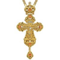 Крест наперсный латунный в позолоте 2.10.0164ЛП1ЛП