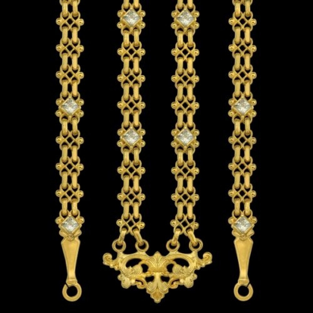 Цепь для священнослужителей латунная в позолоте аг-2.7.0252ЛП