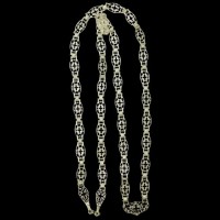 Цепь латунная в серебрении аг-2.7.0272Л