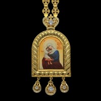 Панагия серебряная с цепью аг-2.7.0378П-249П