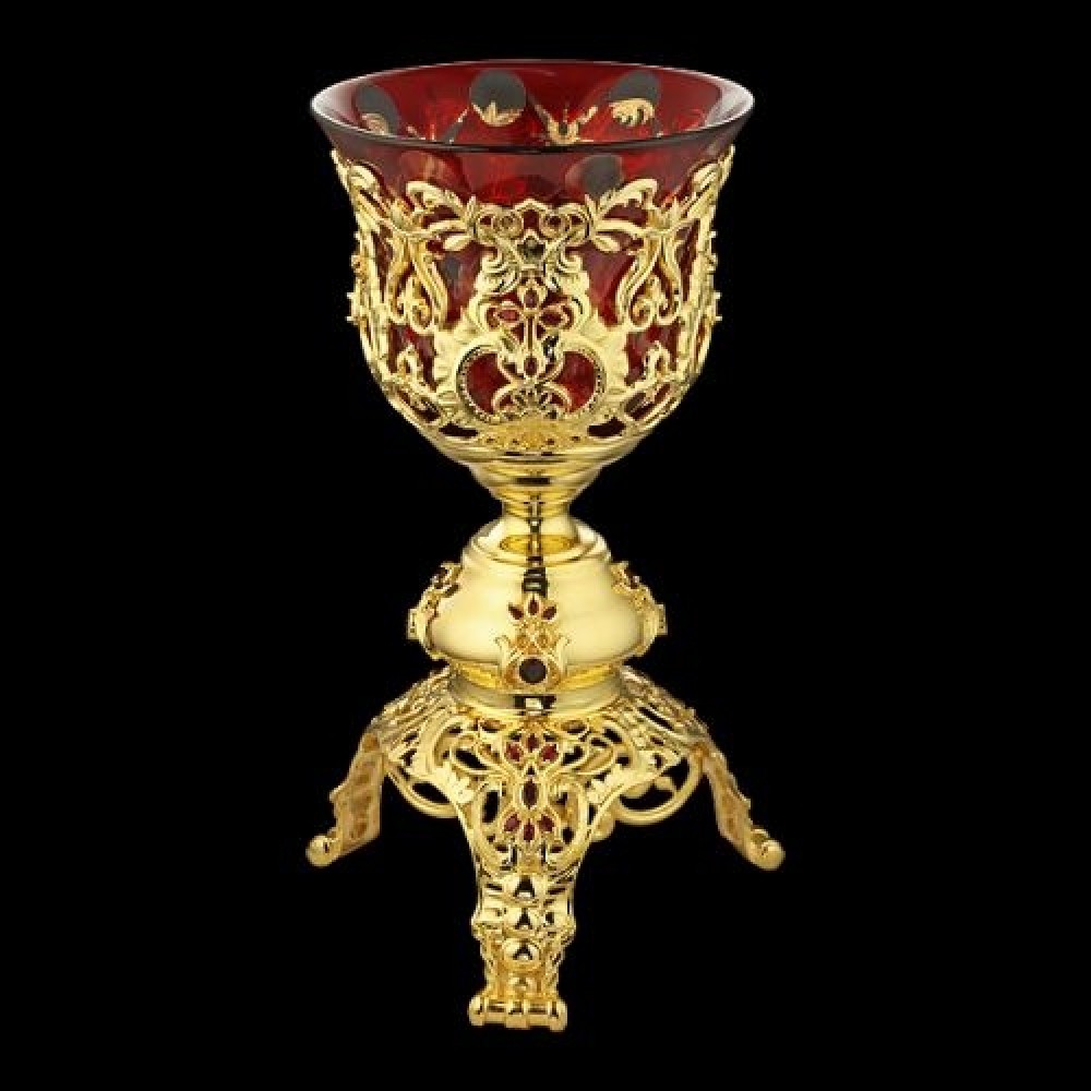 Лампада латунная в позолоте аг-2.7.0570ЛП