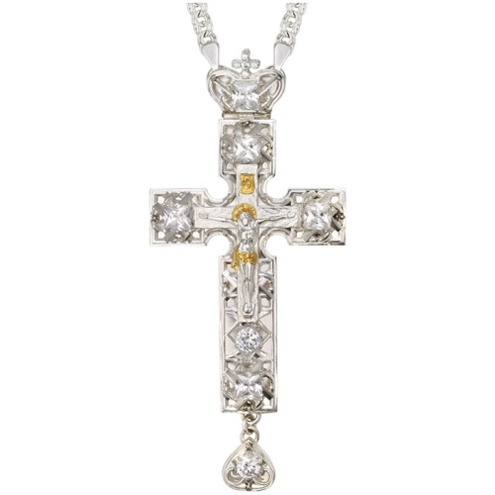 Крест латунный со вставками 2.10.0142Л1Л