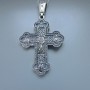 Серебряный крест бр-00400