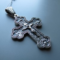 Срібний хрестик бр-00400