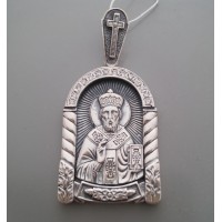 Серебряная ладанка  Святой Николай Чудотворец  41 бр-3110060