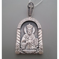 Серебряная ладанка  Святой Николай Чудотворец  41 бр-3110060