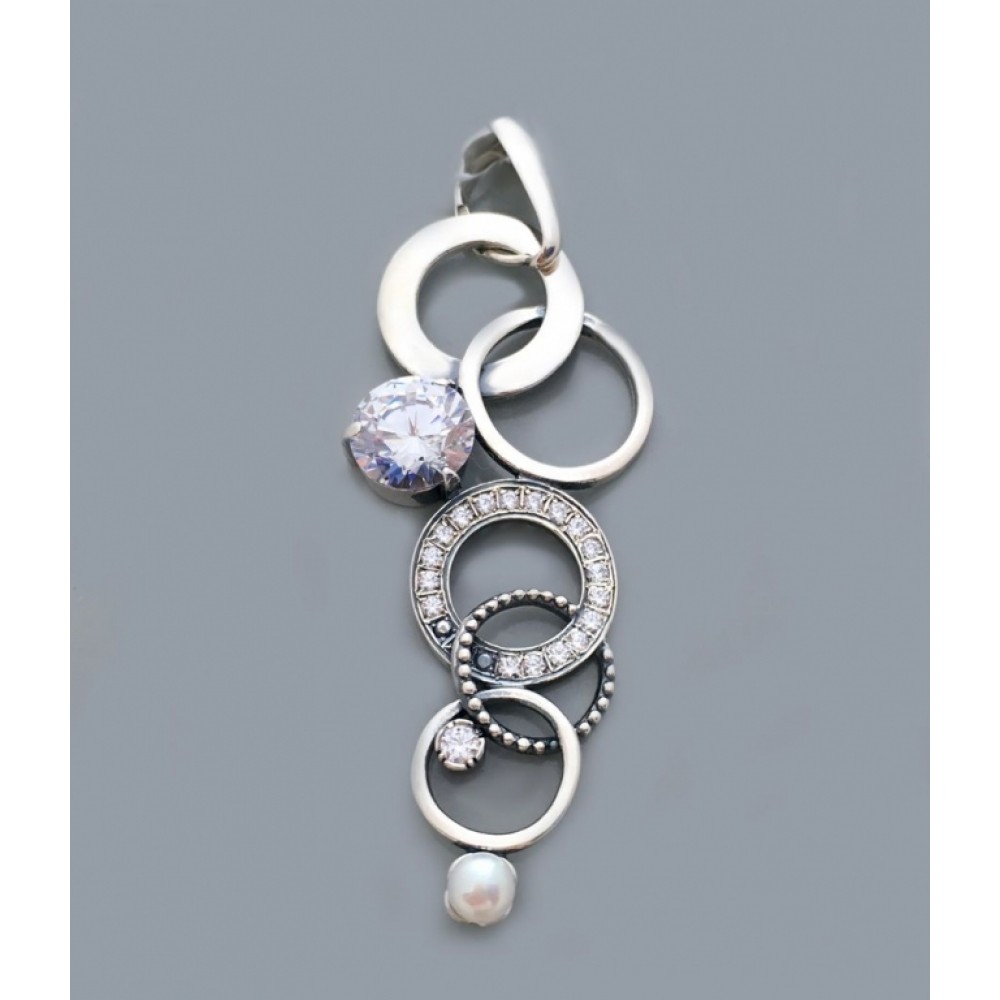 Серебряная подвеска "Ливерпуль" бр-3110339