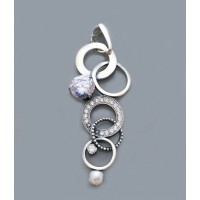 Серебряная подвеска Ливерпуль бр-3110339