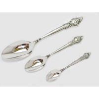 Набір срібних ложок Троянда з 3-х предметів бр-647473