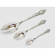 Набор серебряных ложек Роза из 3-х предметов бр-647473