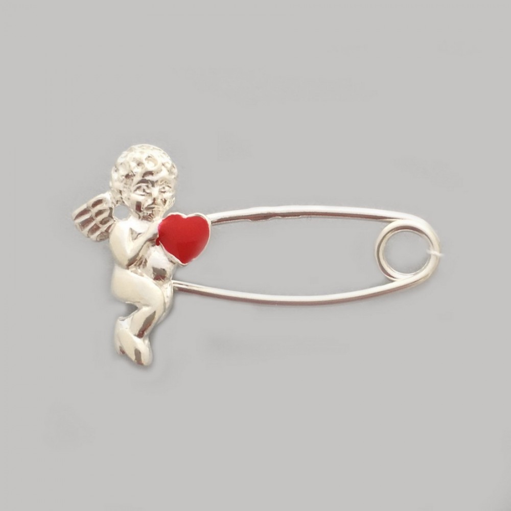 Серебряная булавка "Ангелок" ШК-7052-38