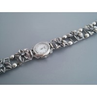 Серебряные часы "Весна" бр-7110016