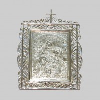 Серебряная икона "Георгий Победоносиц" бр-00117