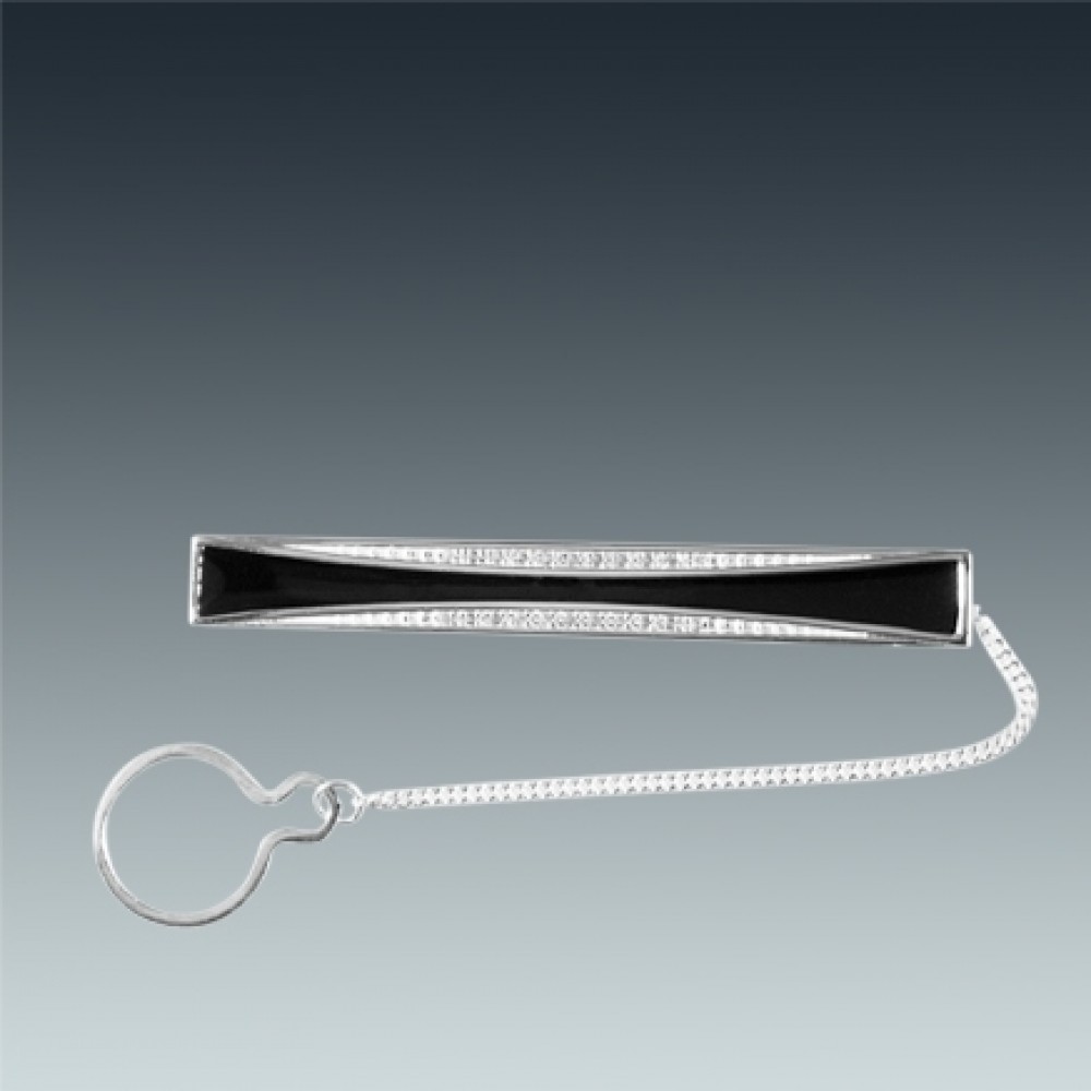 Срібний затискач для краватки ЛЗ-9627