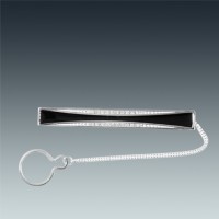 Серебряный зажим для галстука ЛЗ-9627