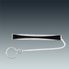 Серебряный зажим для галстука ЛЗ-9627