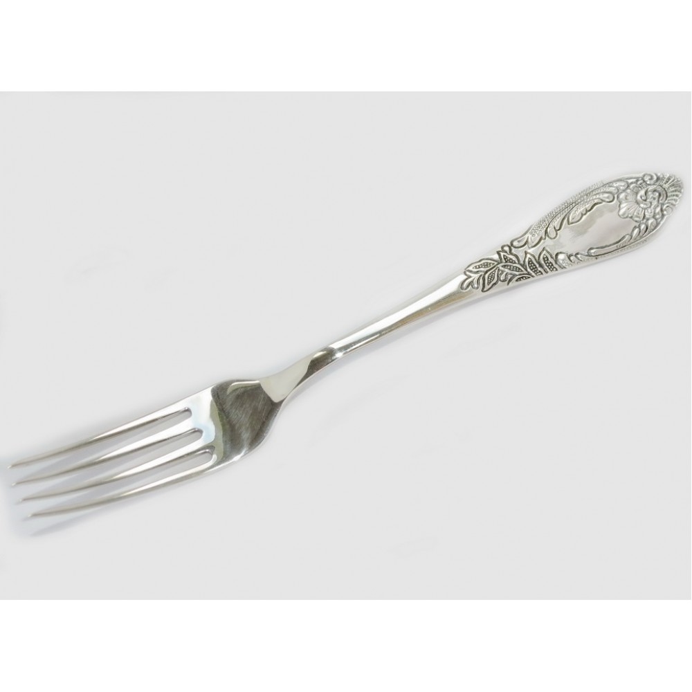 Серебряная десертная вилка Фантазия бр-8100192