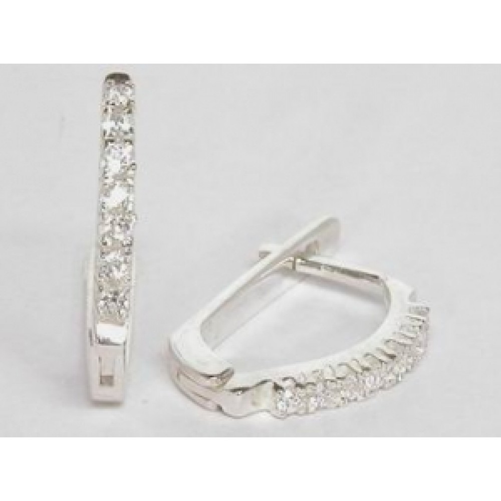 Серебряные серьги "Дорожка" 7 бр-1110016